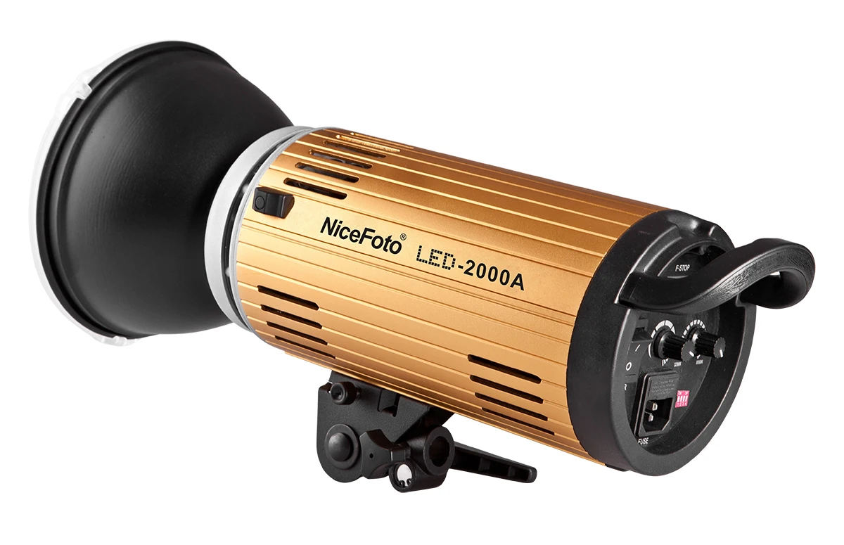 LED-2000AII NiceFoto 200W Bi-color 3200-6500K LED video light Bowens mount background for photography lights