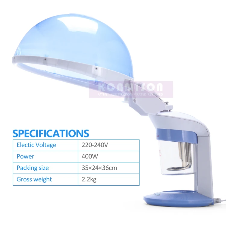 Портативный паровой аппарат для ухода за волосами