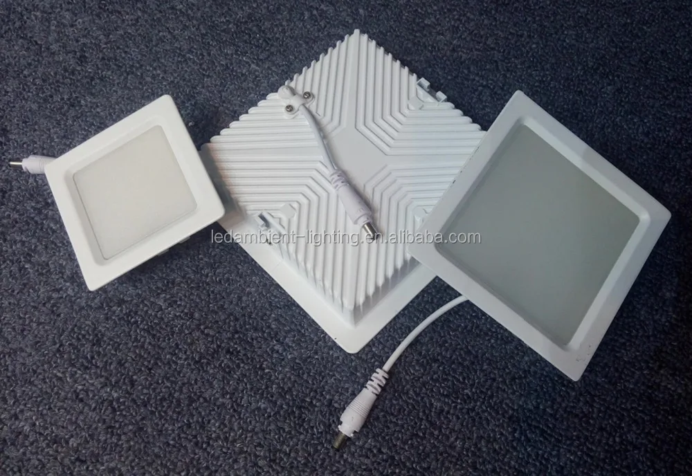 Design Square LED Flat Light 8W Matt White Flat Panel LED wall Light