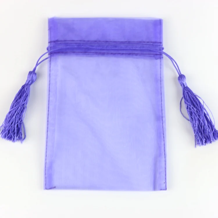 Factory Price Wholesale Custom printed organza drawstring jewellery pouch