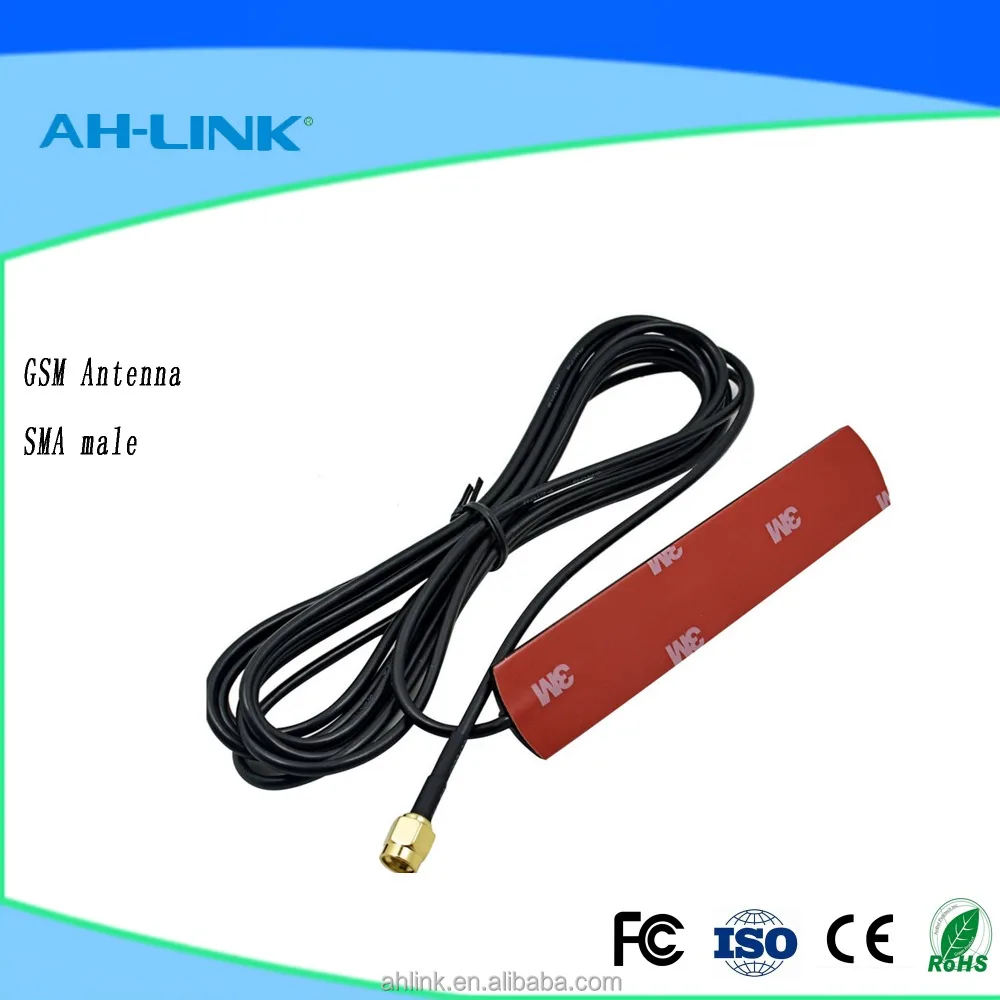 Высокое качество 3dbi 3 м GSM антенна RP-SMA разъем 900/1800 мГц 3 м автомобиль 3 г GPRS антенна внутренняя резьба адаптер
