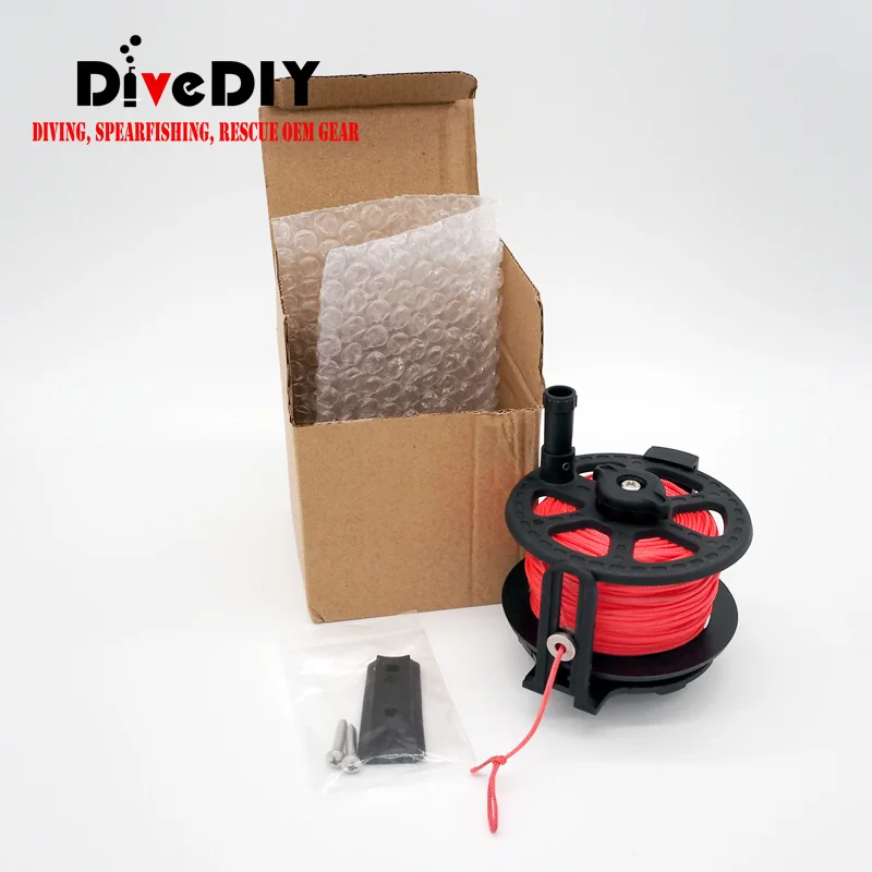 High Capacity 2mm Dyneemaline spearfishing reel with flat/round line