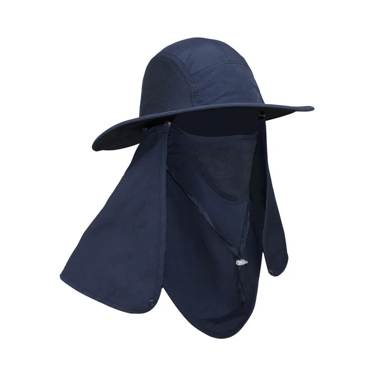 Hunting and fishing Custom Bucket Hat With Flap Neck Cover Spf Sun Protection Hat