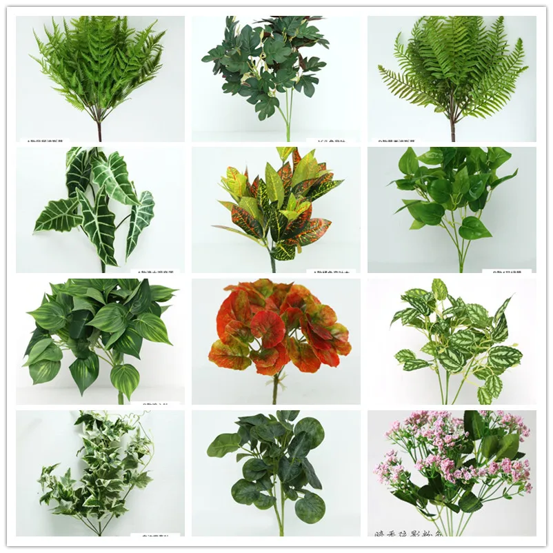 
Artificial Green Plant Fern Persian Leaves Wall Hanging Decoration Home Wedding Decoration Artificial Plants For Garden 