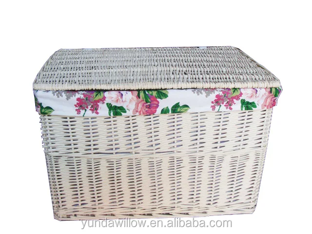 wicker collapsible laundry basket divided basket