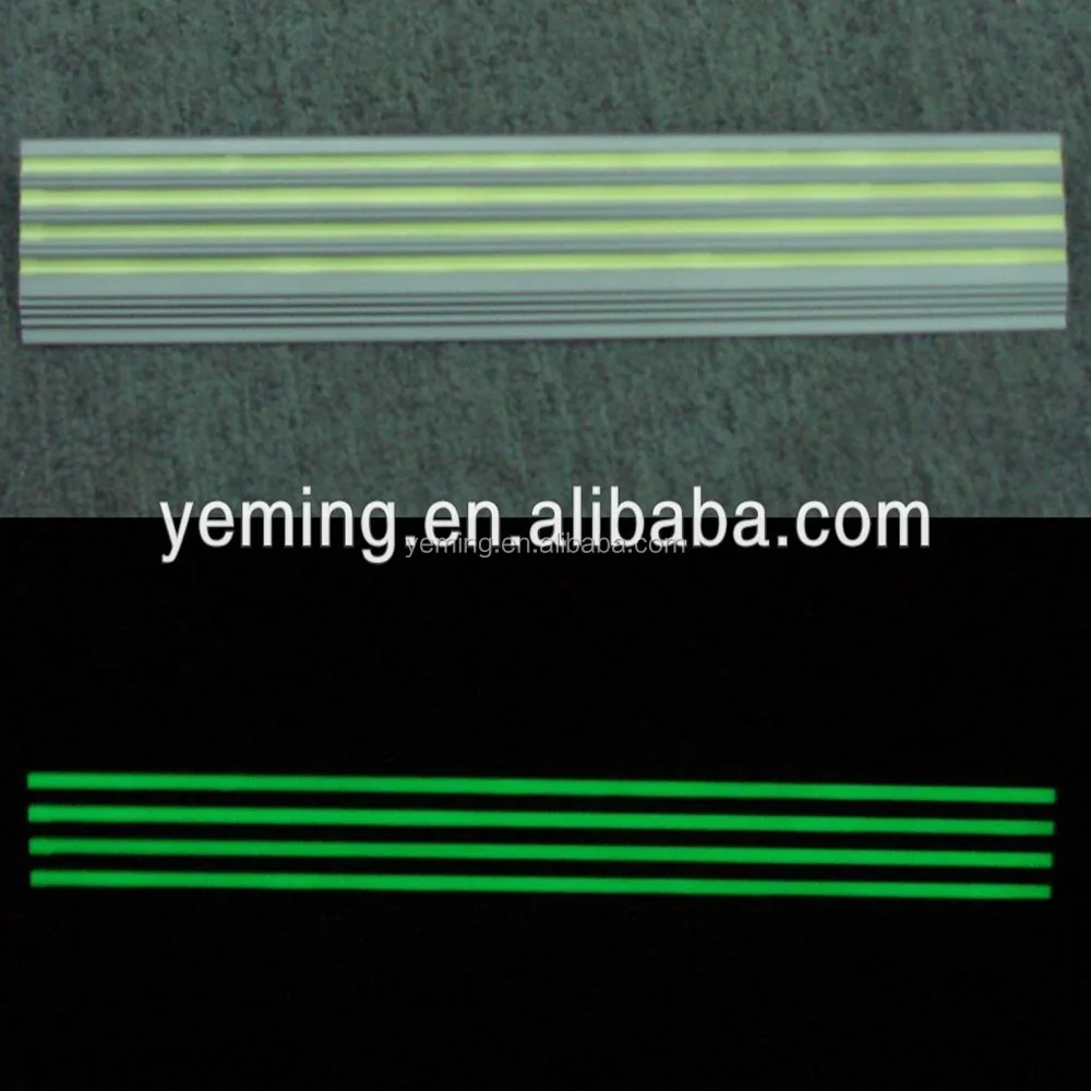 
Photoluminescent aluminum strips/Glow in the dark stair nosing 