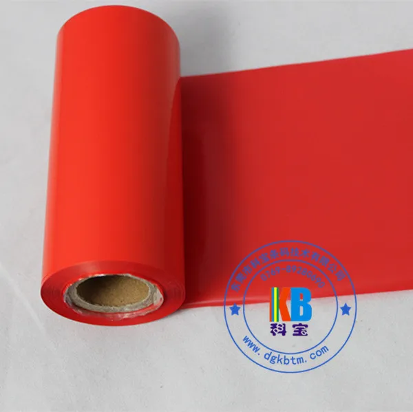 Printing foil Ribbon Zebra 110*300 Red wax Resin Resin Barcode Ink Thermal barcode ribbon