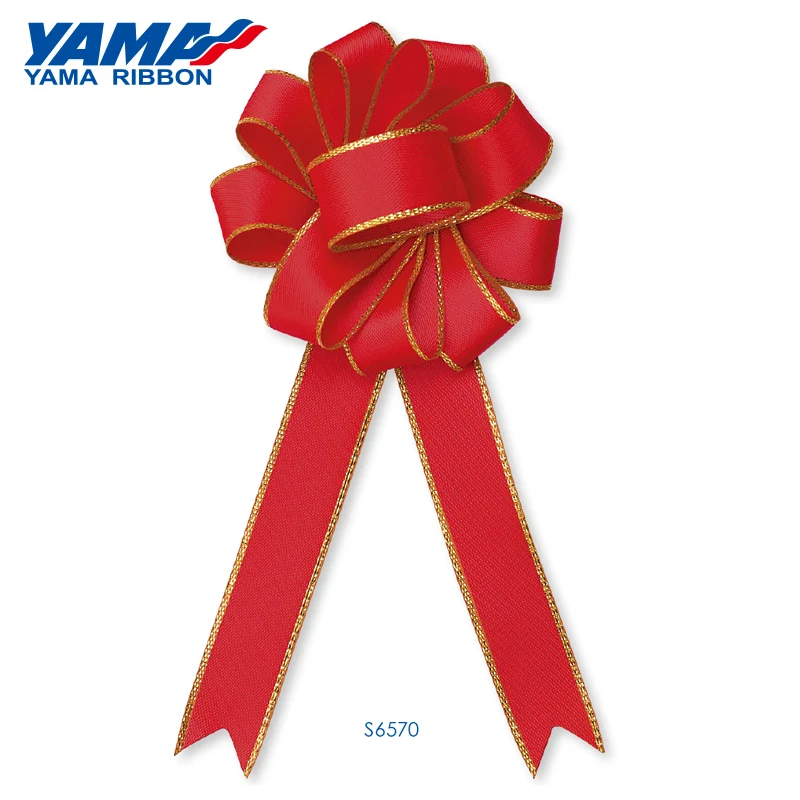 Yama factory customized gift bow ties satin grosgrain ribbon bows with elastic loop