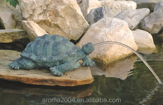 animal decor garden pond spitter polyresin waterfall fountain frog statues