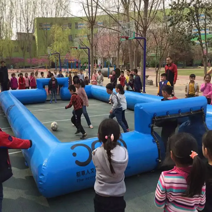 10 years factory directly sell inflatable soccer ball pitch inflatable football field soccer training equipment set