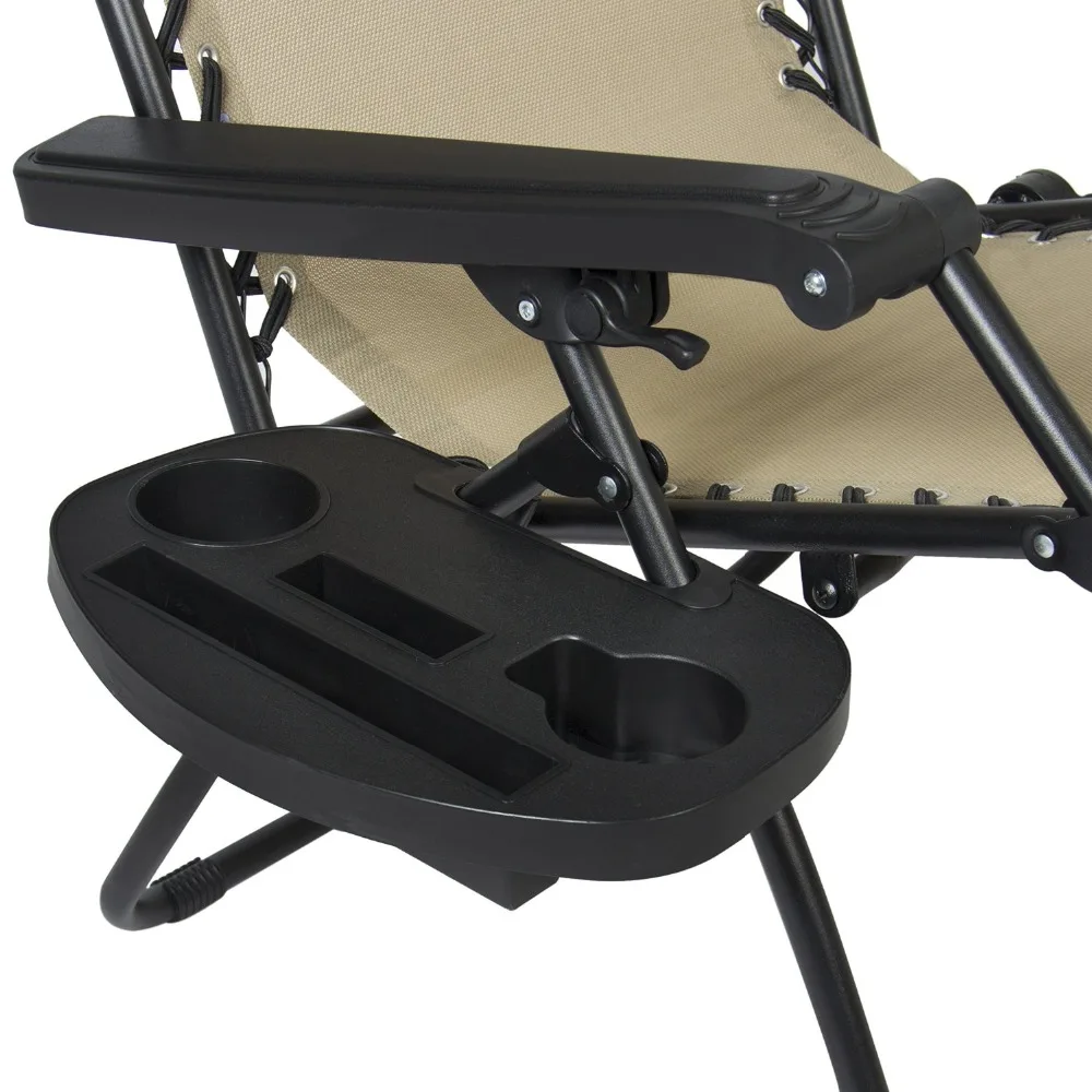 Стул с нулевой гравитацией с навесом, оттенком, держателем для стакана, для патио, для улицы и сада