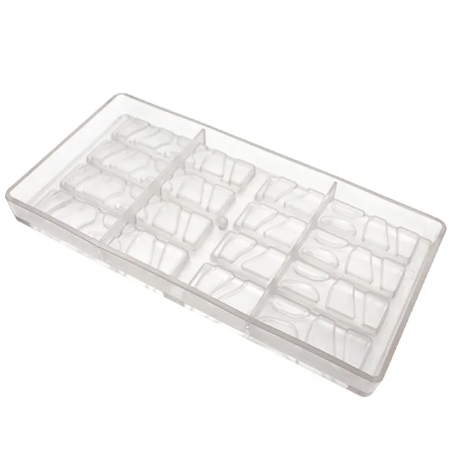 8-Cavity Professional Reusable Chocolate Block Custom Polycarbonate Chocolate Mold