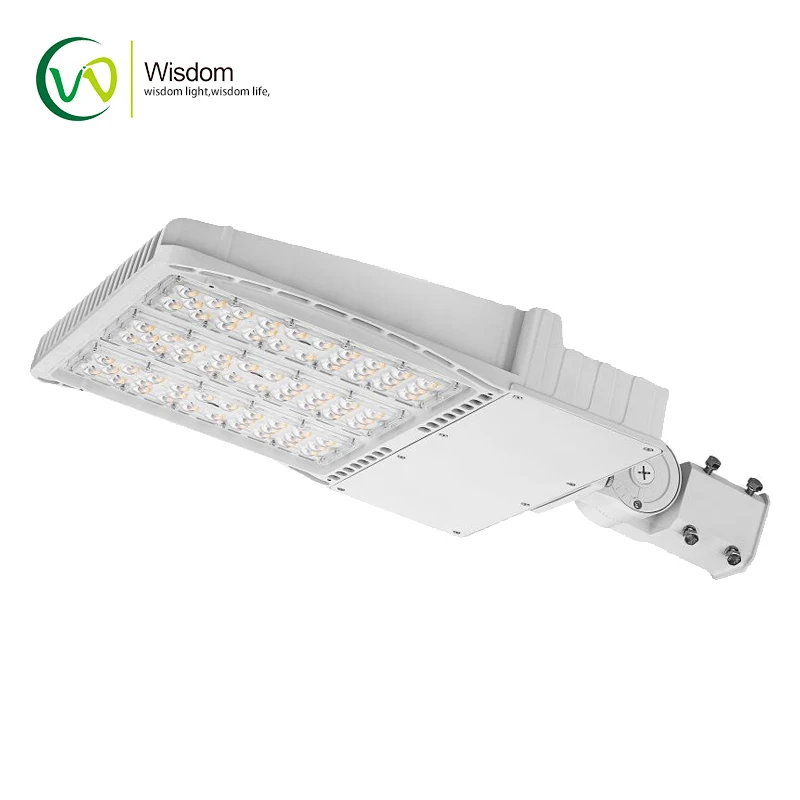High quality white 150w led shoebox lighting for car dealership and tennis court with motion sensor