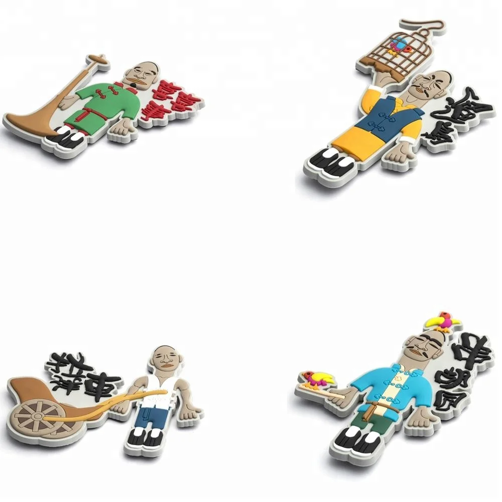 WINWIN Factory cheap custom rubber 3d soft pvc fridge magnet