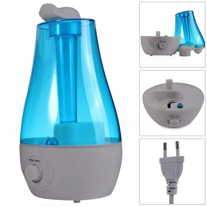 Cool Mist Humidifier Room Double-nozzle Ultrasonic Humidifier Usb Fresh Air/ Humidifier Power Adapter Portable Home Office 3L 4L