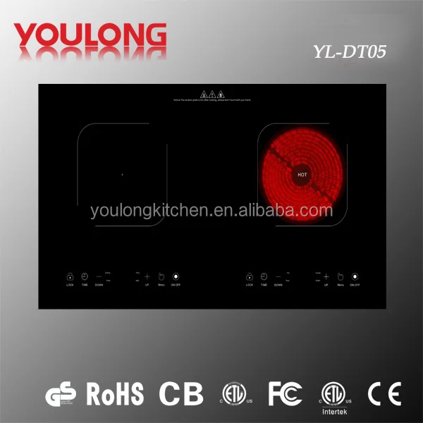 Vietnam double induction cooker and ceramic cooker.YL-DT05