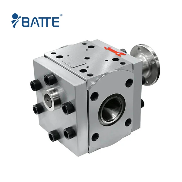 Batte melt pump in monofilament extruder plant