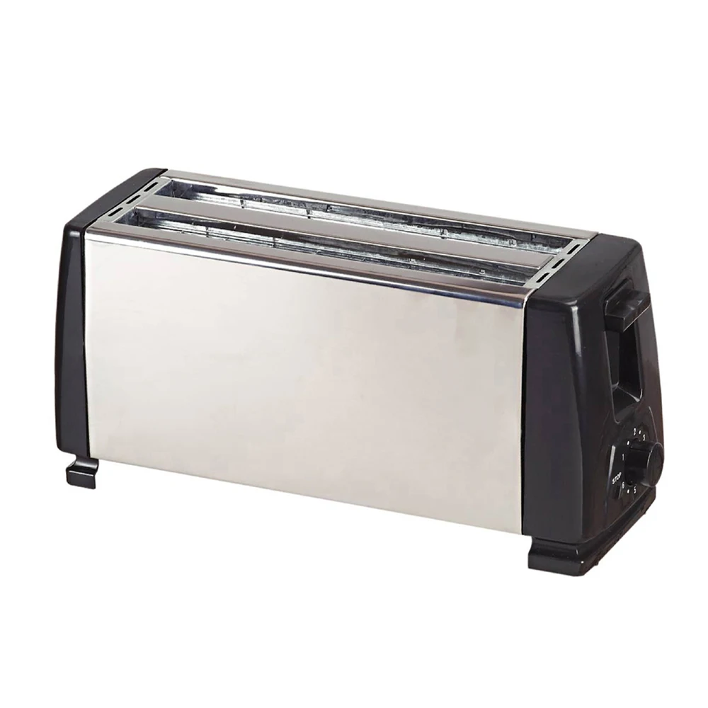 4 Slice Toaster with cover and stainless steel body