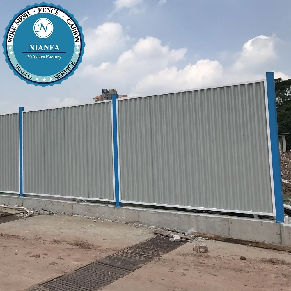 2022 новый дизайн забор из гофрированной стали/забор металлической кровельной панели (завод в Гуанчжоу)