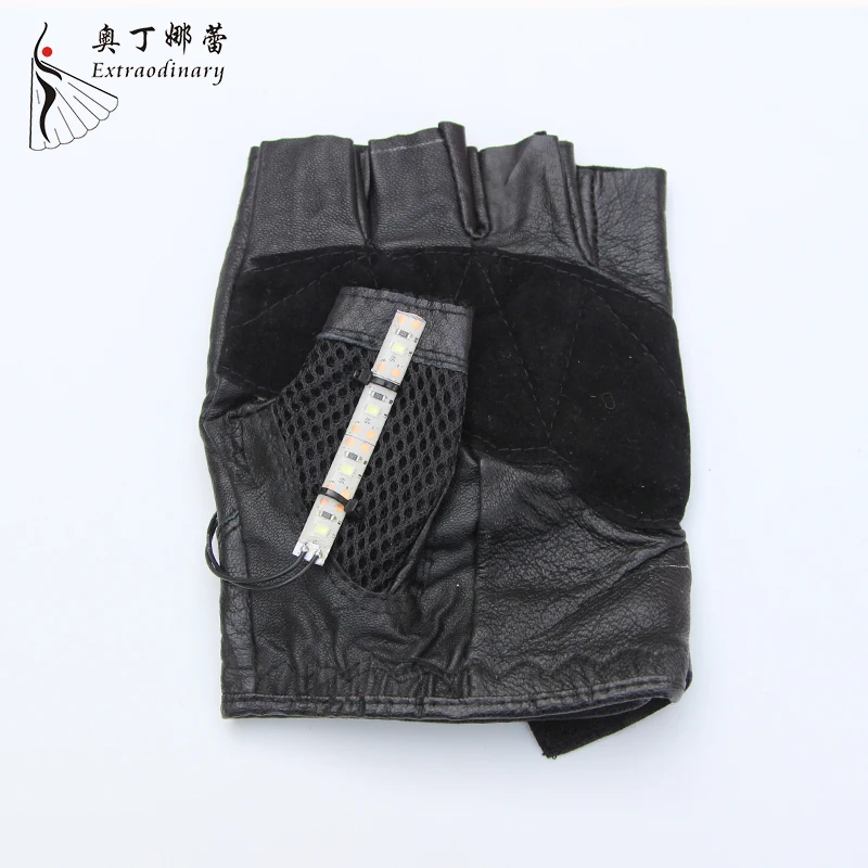 Party Supplies LED Hip Hop Costumes Glove Prop Night Light Glove for Halloween led costume