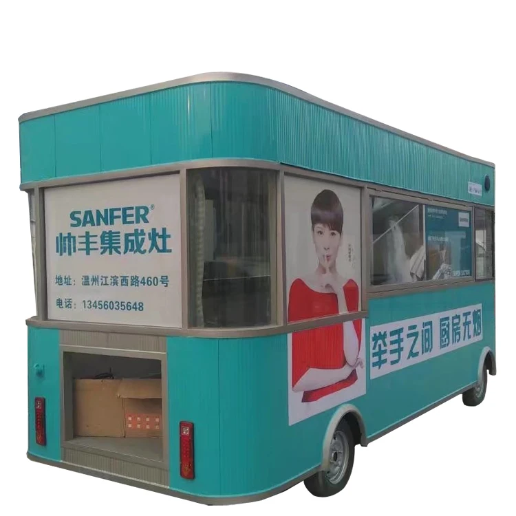 Juice shake food stall food bus equipped with processing machine