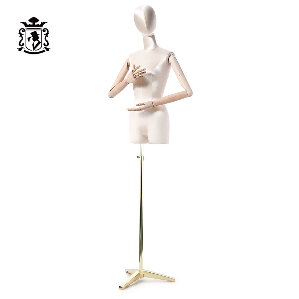 Манекен для девушек rubo, Модный Манекен, торс, деревянная рука, полутело, женский манекен, голова для париков