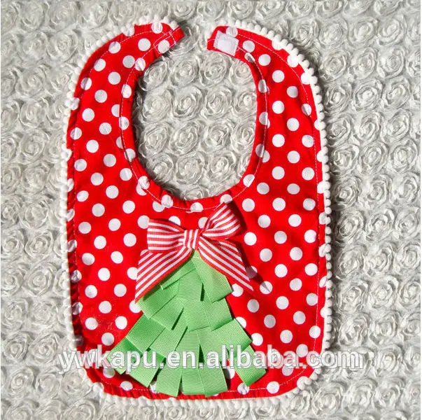 рождество ребенка нагрудники горячая продажа симпатичного младенца нагрудники для ребенка
