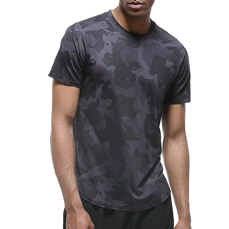
Custom Sweatsuit Slim Camouflage Sport T Shirts Men shorts Sleeve Jogging Fitness Wear Outdoor T-Shirt Wholesale Sportswear Men 