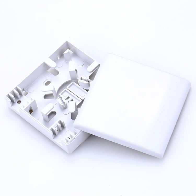 Indoor Wall Mounted 86*86mm Mini 2 Port FTTH Fiber Optic Termination Box