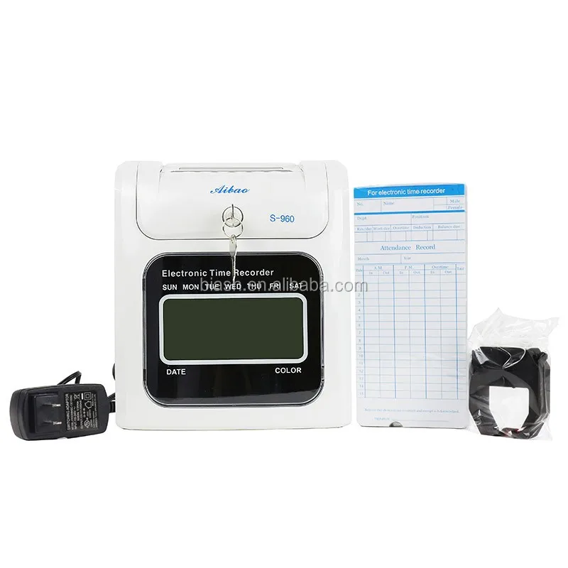 AIBAO time card machine for attendance S-960