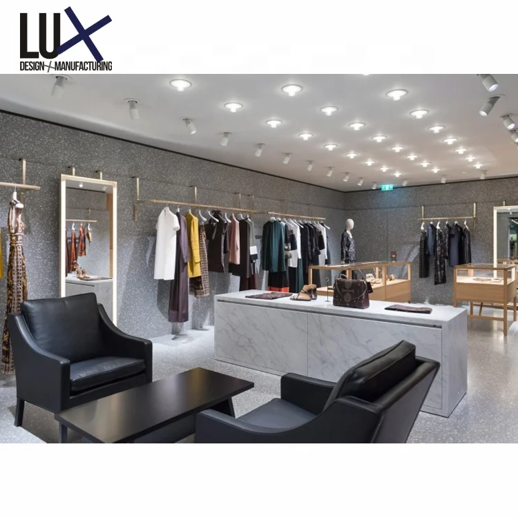 LUX Customized Boutique Women Garment Shop Clothes Shop Decoration Display Rack