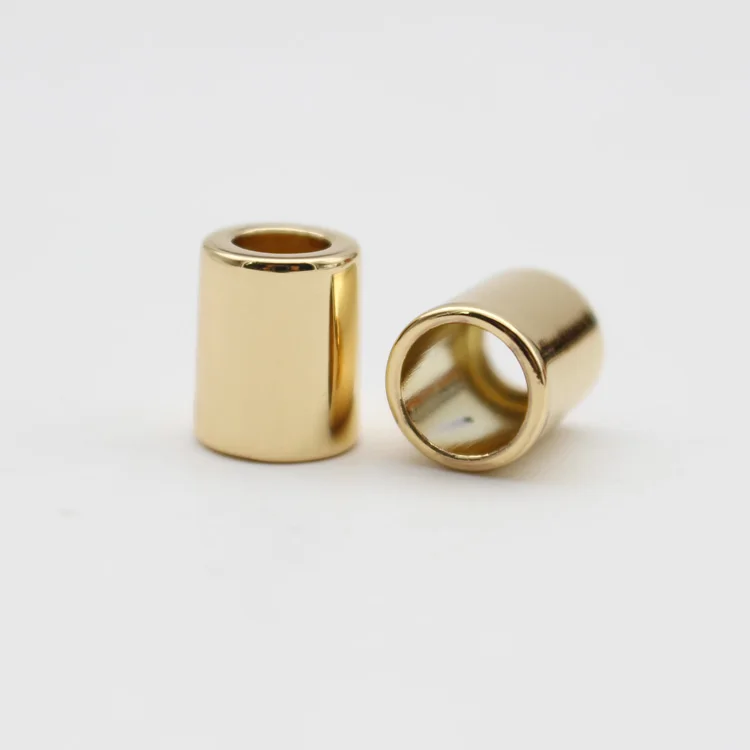 
high-quality golden drawstring cord end for swimwear 