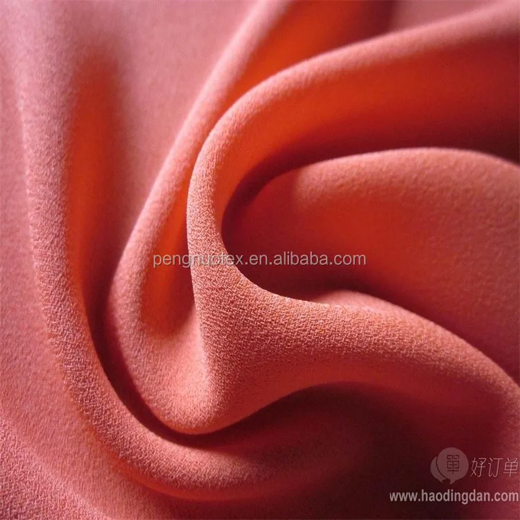 100% polyester dyed moss crepe spandex woven fabric/100d+40d for women clothes and dress