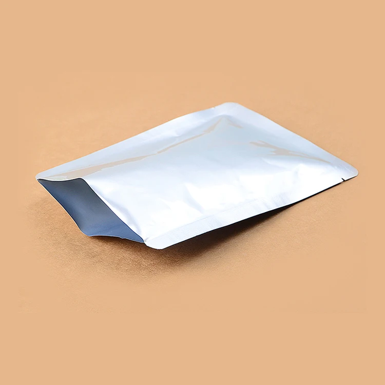 POLYSMARTS High Quality Heat Seal Flat Pocket Mylar Foil Open Top Packaging Bags Coffee Tea Food Storage Aluminum Foil bag