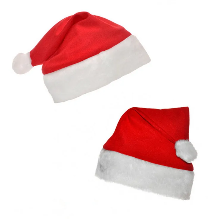 2020 Christmas Supplies Merry Christmas Decorated Felt Santa Claus Hat