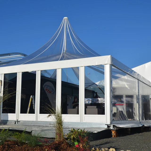 100% Rainproof Mobile high peak pavilion pagoda tent wedding tent for sale