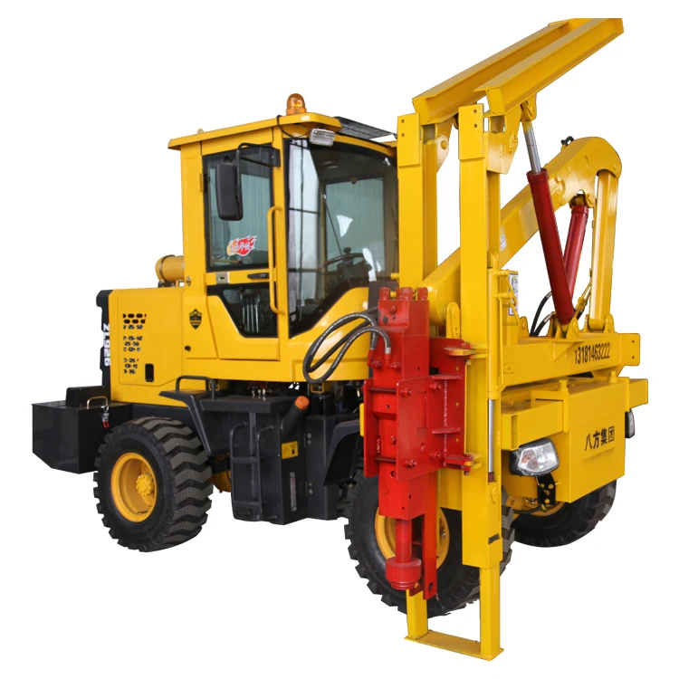 Highway guardrail pile driver guardrail pile driver for sale