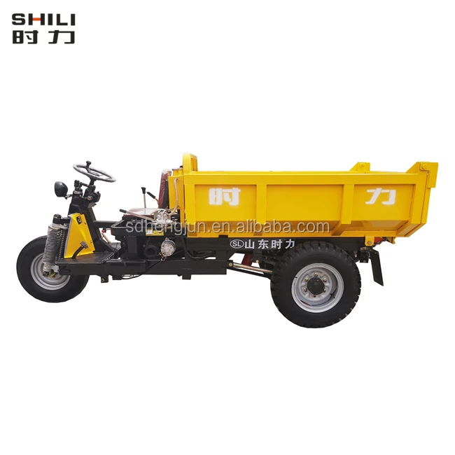
SL 1-4ton loading capacity mini diesel tricycle/three wheels dump tricycle for mining 