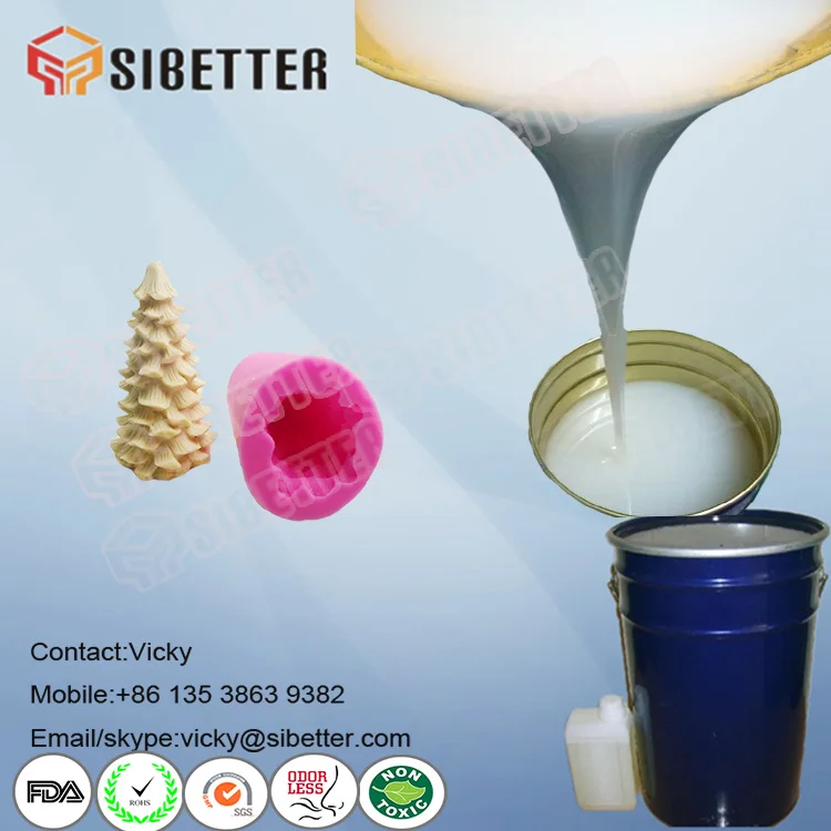 Liquid Silicone with Hardener to Make Silicone Mould for Candles