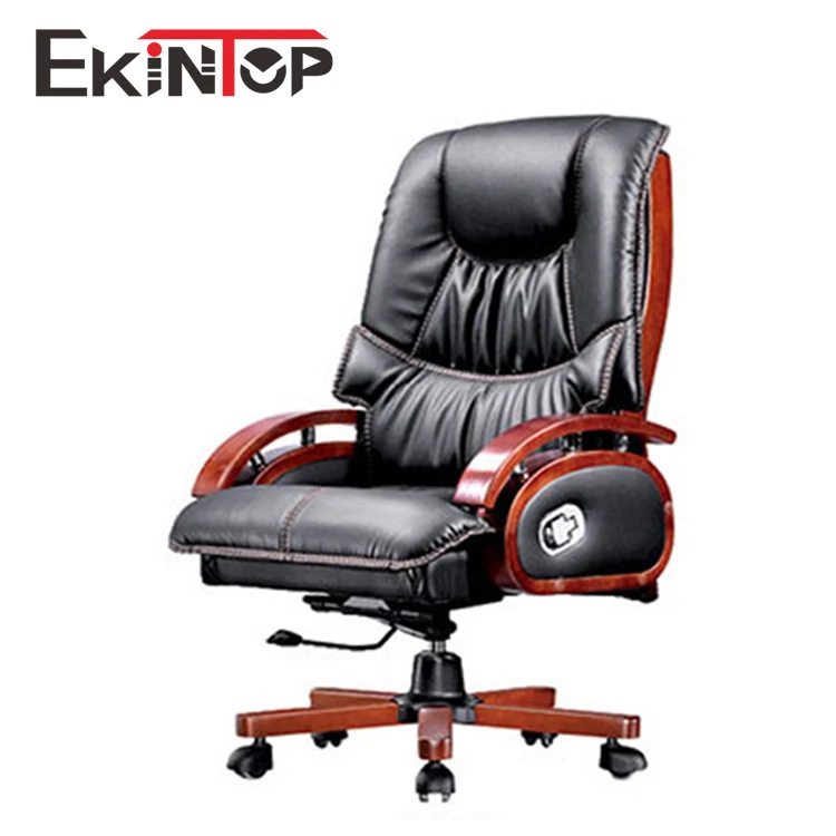 Ekintop superior luxury wooden legs heated boss massage executive armrests deck chair for rest