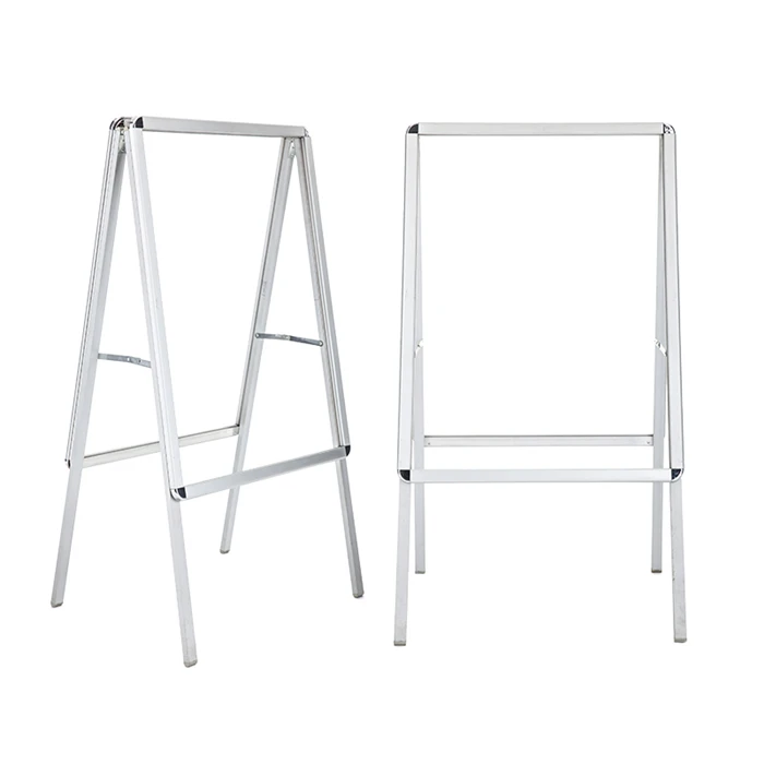 Outdoor aluminum snap frame A board pavement sign , aluminum a board poster stand, Double Side A Frame