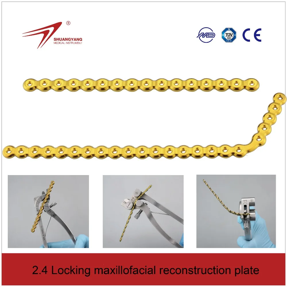 Reconstruction Maxillofacial Titanium Locking Plate - Orthopedic Plates and Screws