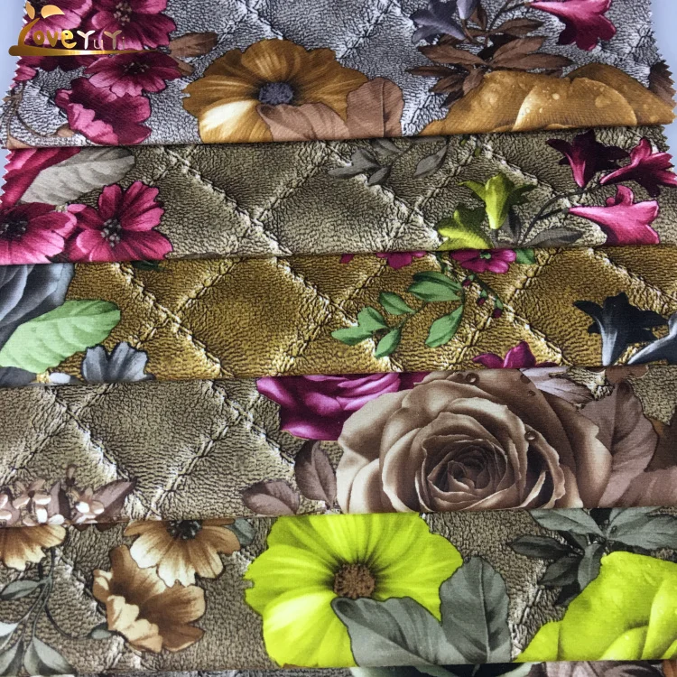 
High Quality Knitted Burnout Printed Velvet Fabric For Furniture Price Per Meter 