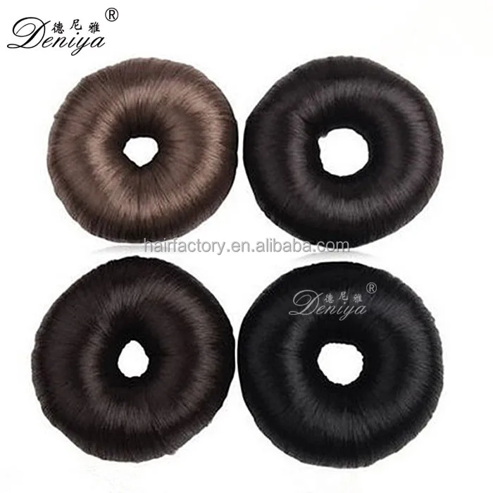 
Synthetic material black hair donuts for bun, donut hair accessories bun 