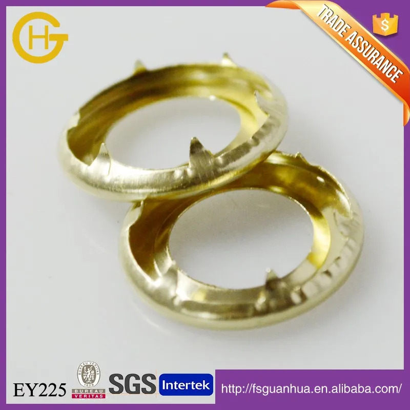 
CHEAPEST HOT SALE BRASS MATERIAL SPUR GROMMET FOR FABRIC 