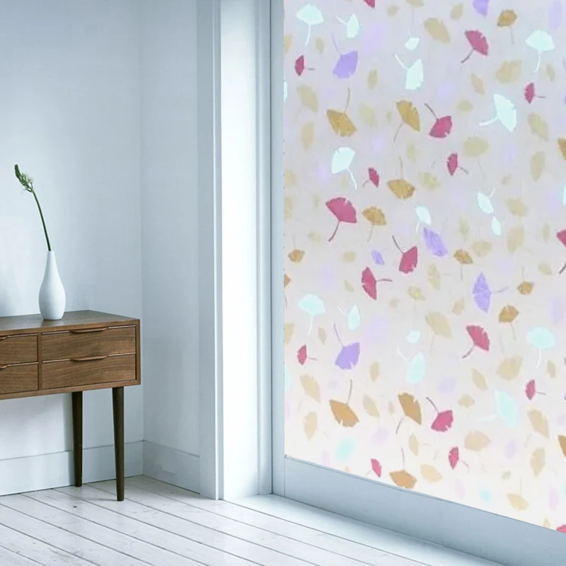 Window Film Company Printing Non-Adhesive Siker Stained Glass Decorative Film Non-Adhesive Window Film.