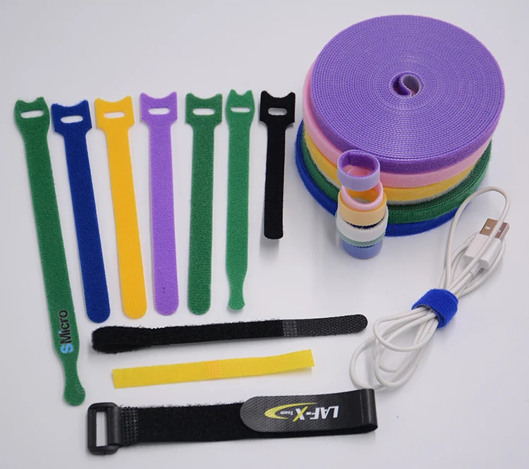 High quantity Nylon Hook and Loop Cable Ties