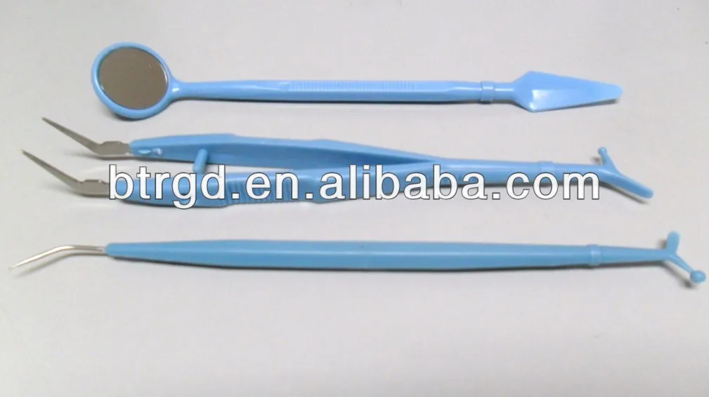 
Dental instrument set DISPOSABLE DENTAL INSTRUMENTS MIRROR PLIER & EXPLORER KIT disposable diagnostic kit 
