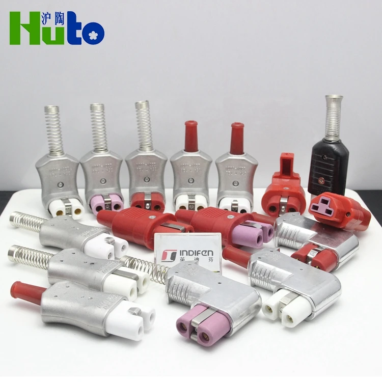 Euro Plug Aluminum Alloy Ceramic Porcelain Heater Silicone Plug Insert