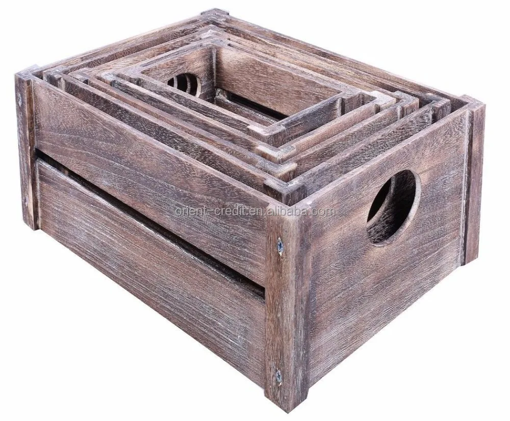 Hot Sale Wholesale Factory Price Natural Wood Box Fruit Crate Wooden Vegetable Crates / Storage Crates/wooden Box